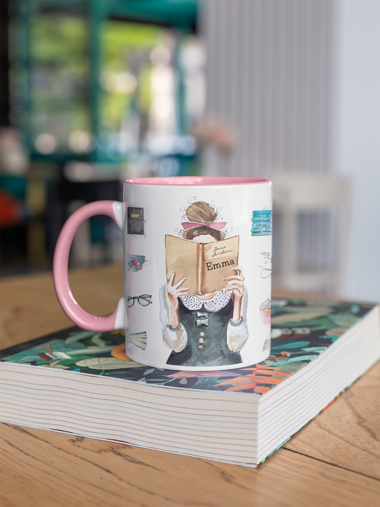Bookworm Coffee Mug, My Patronus Is A Bookworm Coffee Mug - Book Lover  Gift