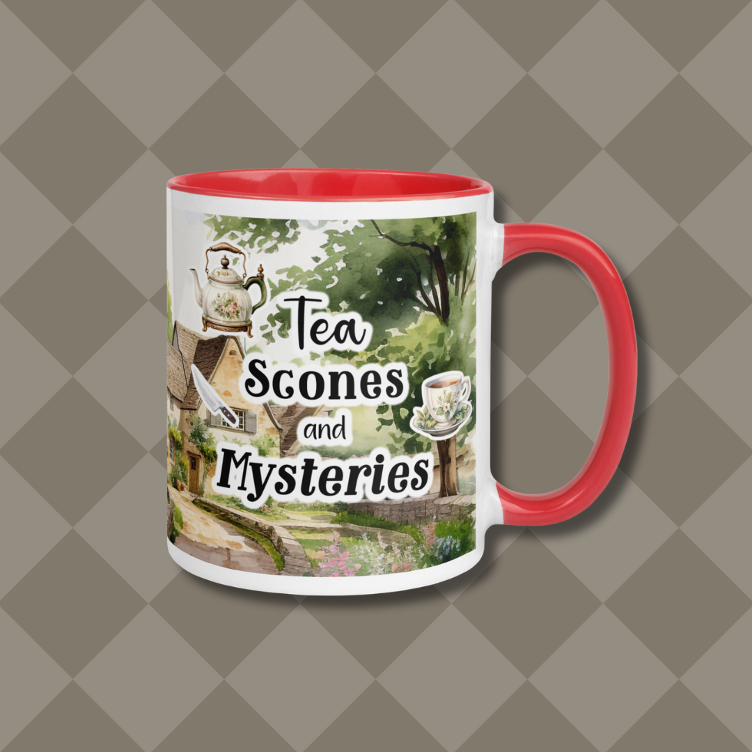 Tea Scones and Mysteries Cozy Bookish Mug