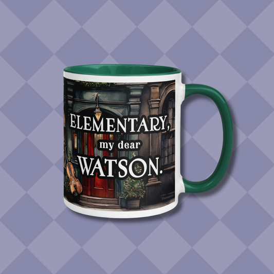 Elementary Sherlock Holmes Detective Bookish Mug