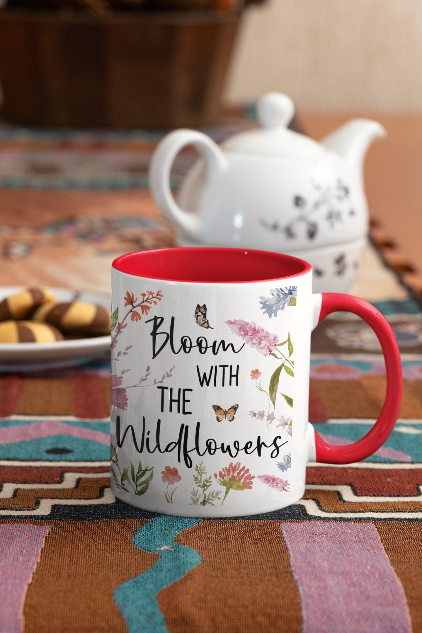 Whimsical Wildflower Cute Floral Mug