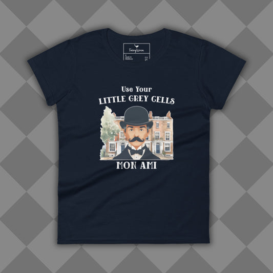 Poirot's Use your Little Grey Cells Chic Bookish T-Shirt