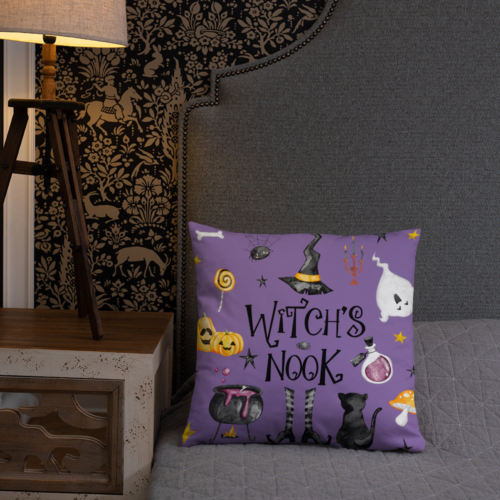 Witch's Nook Witchy Halloween Pillow