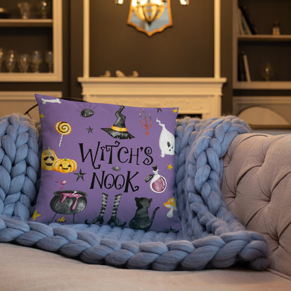 Witch's Nook Witchy Halloween Pillow