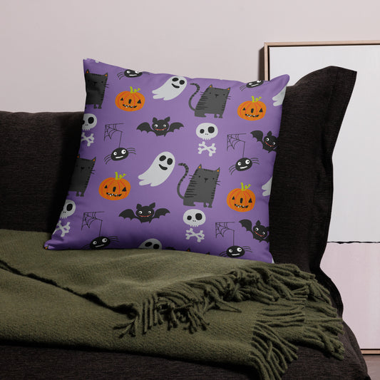 Purple Halloween Pillow