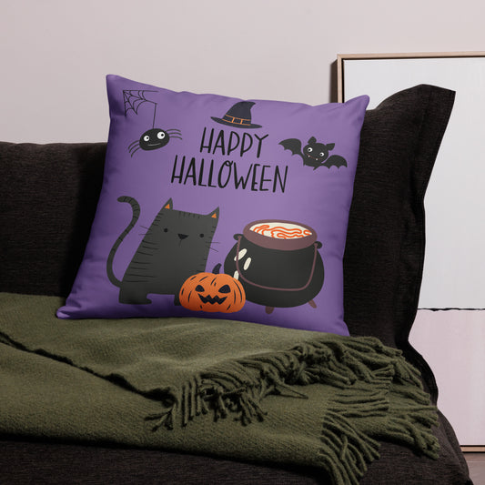 Purple Halloween Pillow