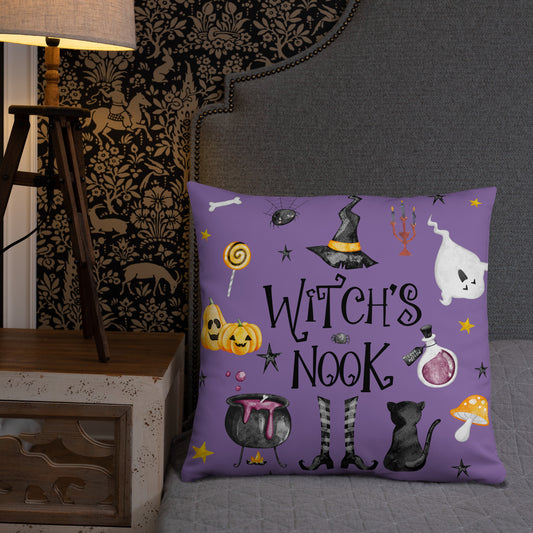 Witch's Nook Witchy Halloween Pillow