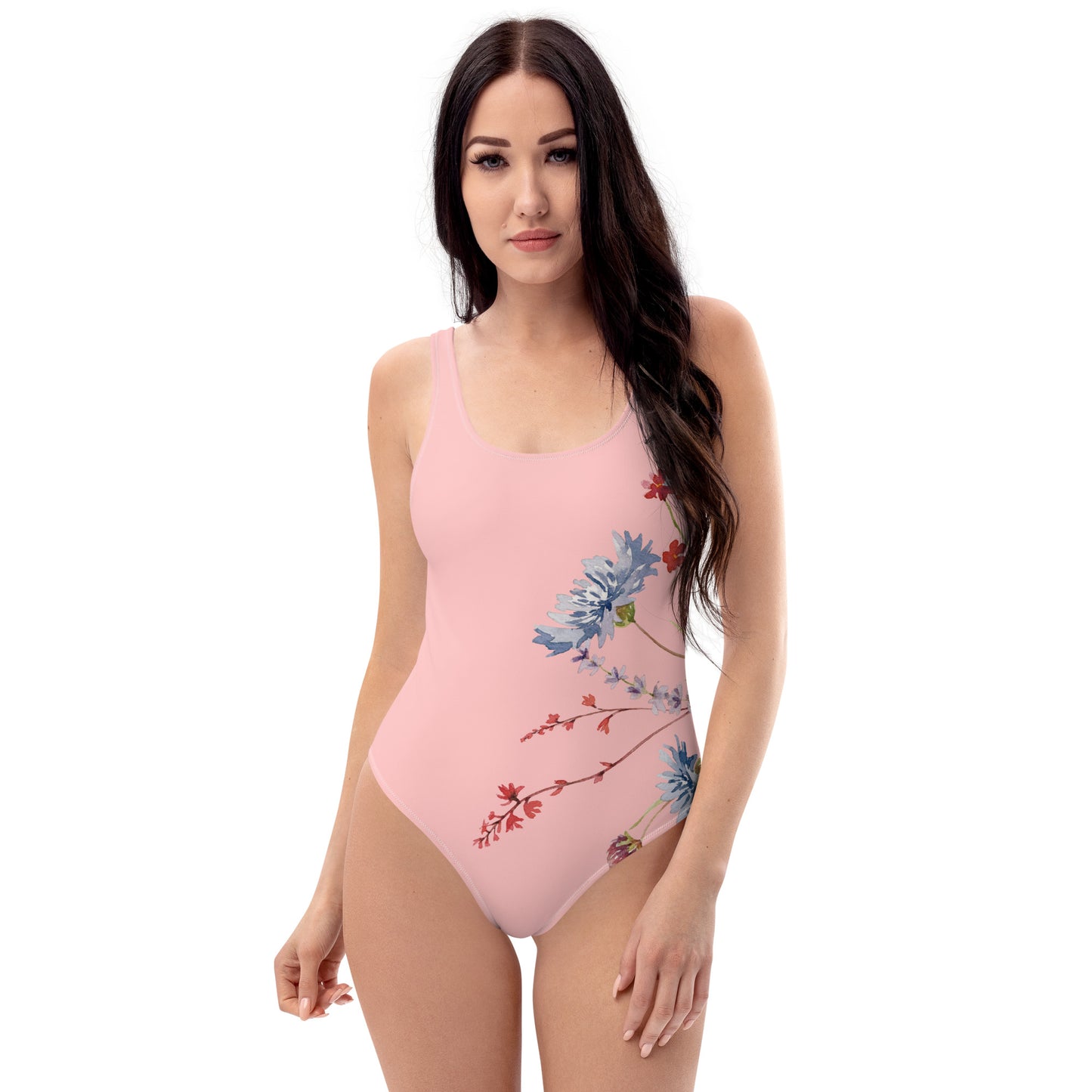 Blooming Meadow Pink One Piece Swimsuit