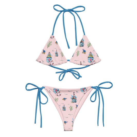 Seaside Serenade Soft Pink String Bikini