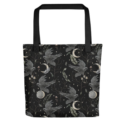 Poe's Birdwatching Club Creepy Tote Bag