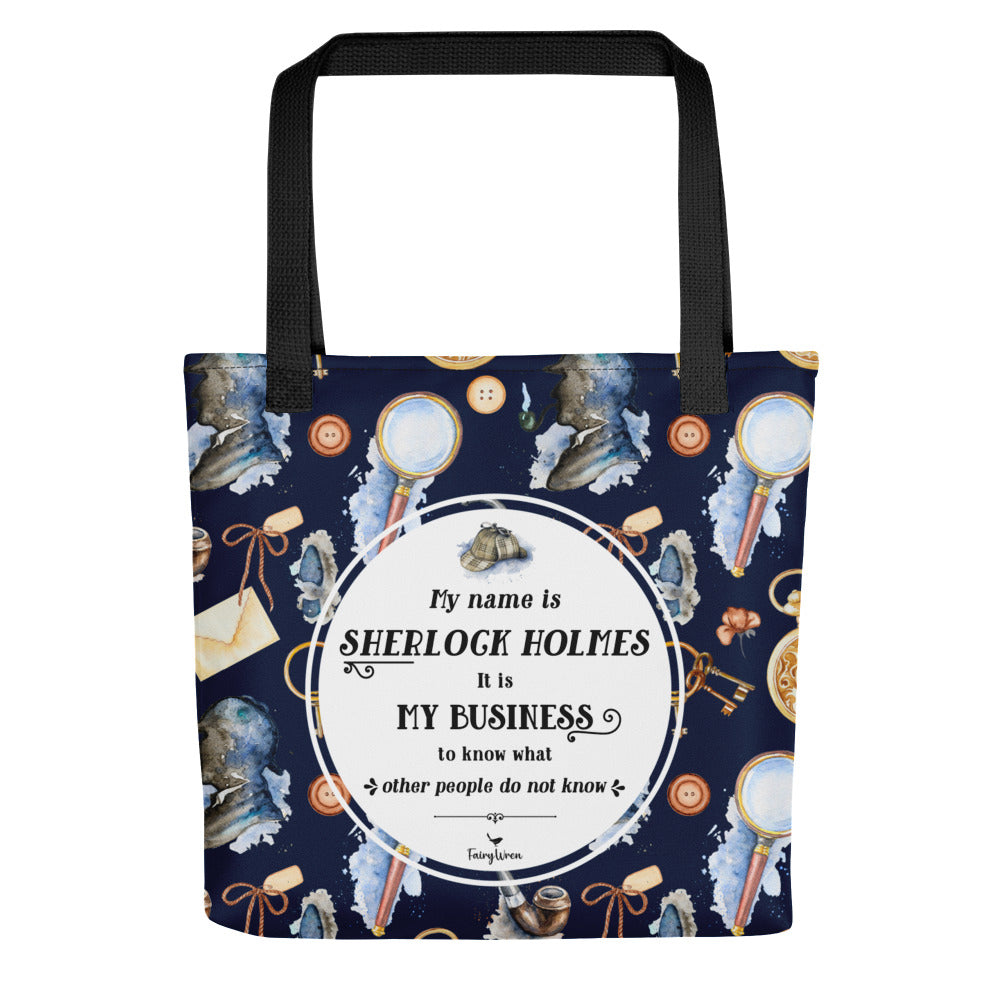 Sherlock Holmes Detective Bookish Tote Bag