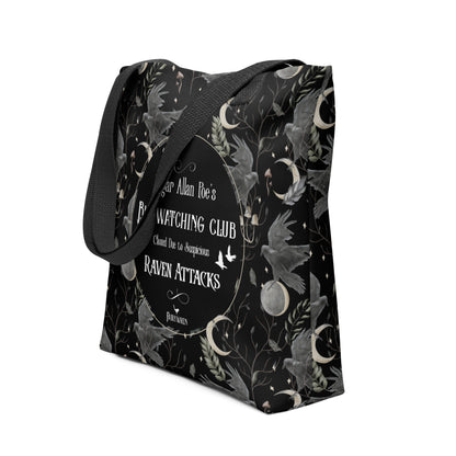 Poe's Birdwatching Club Creepy Tote Bag