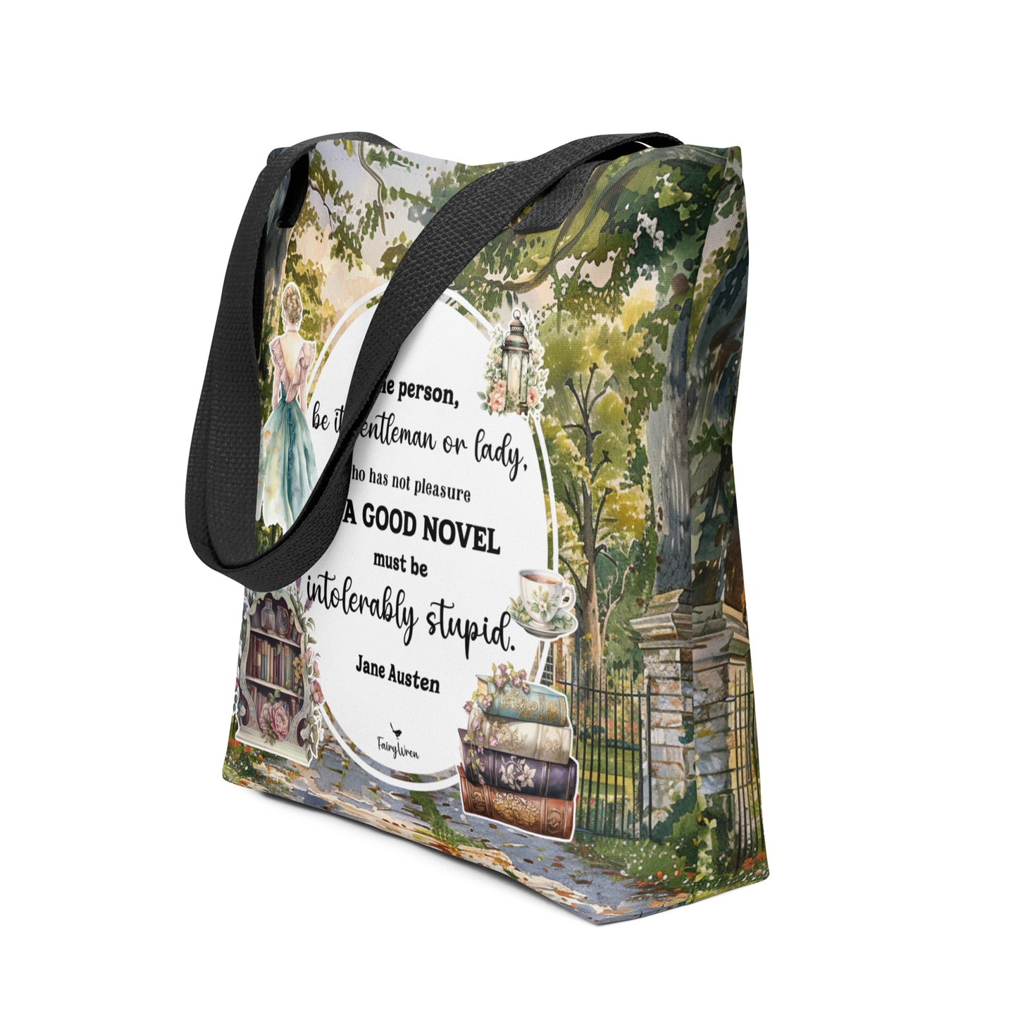 Jane Austen Pemberley Estate Chic Tote Bag