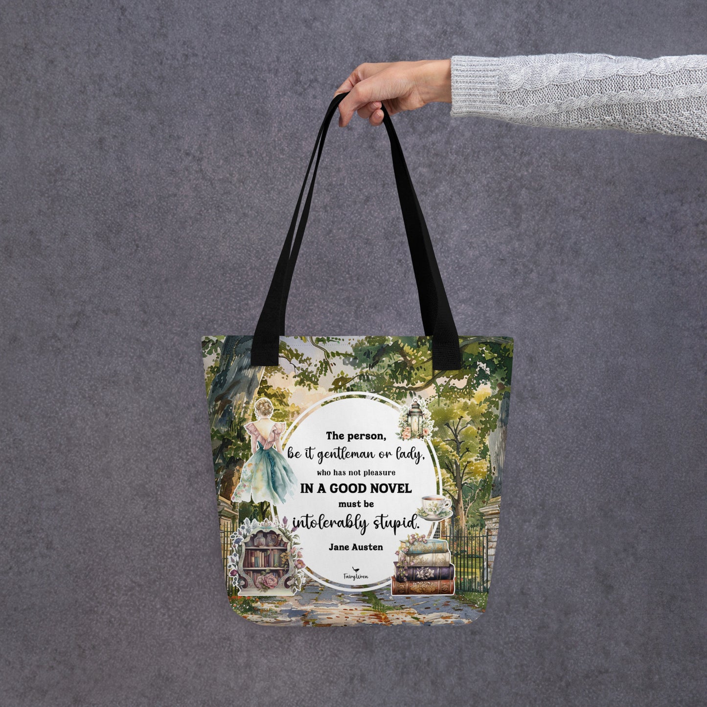 Jane Austen Pemberley Estate Chic Tote Bag