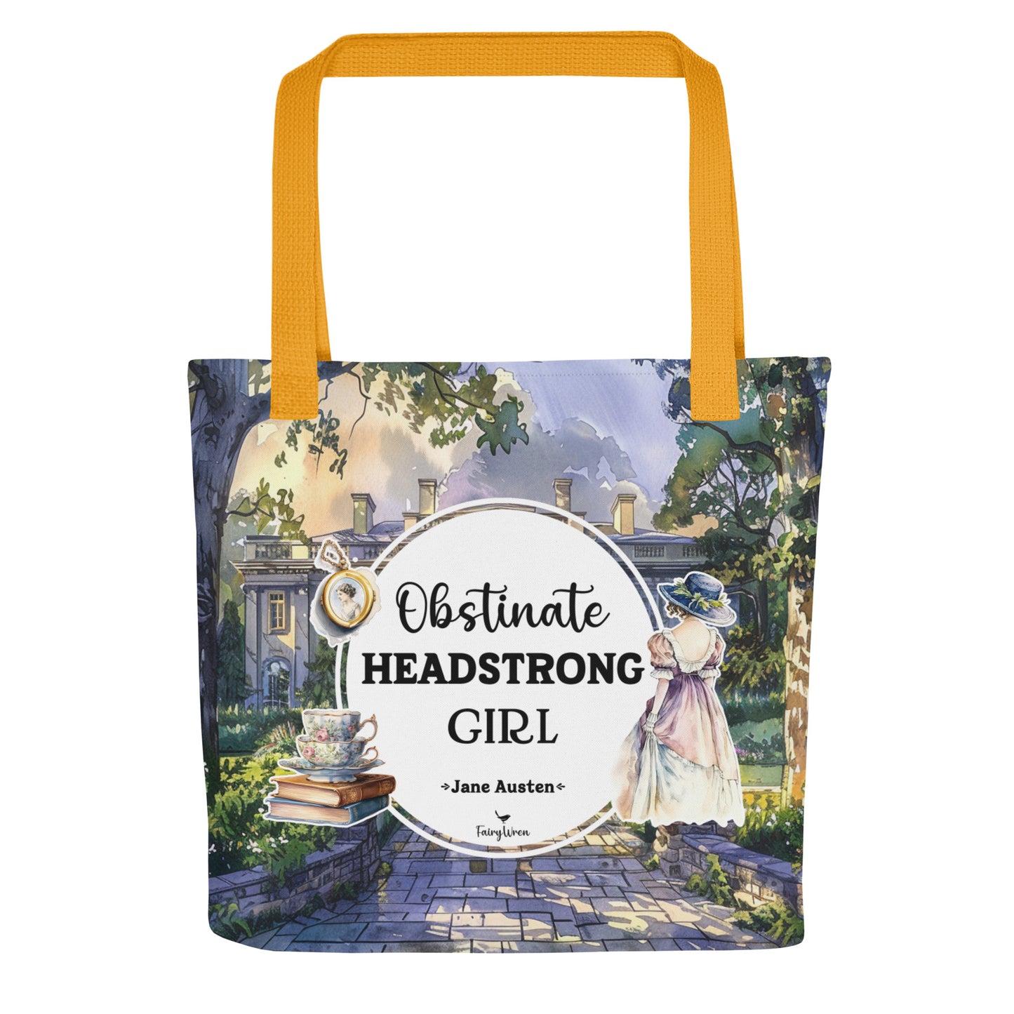 Obstinate Headstrong Girl Jane Austen Tote Bag