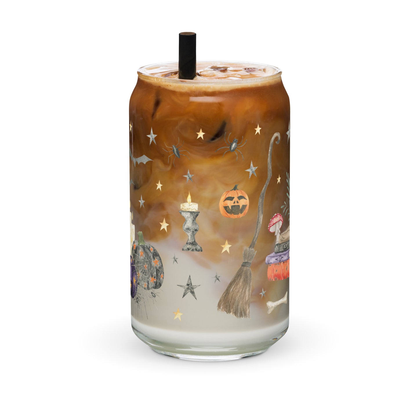 Magic Halloween Iced Coffee Glass | Beer Can Glass