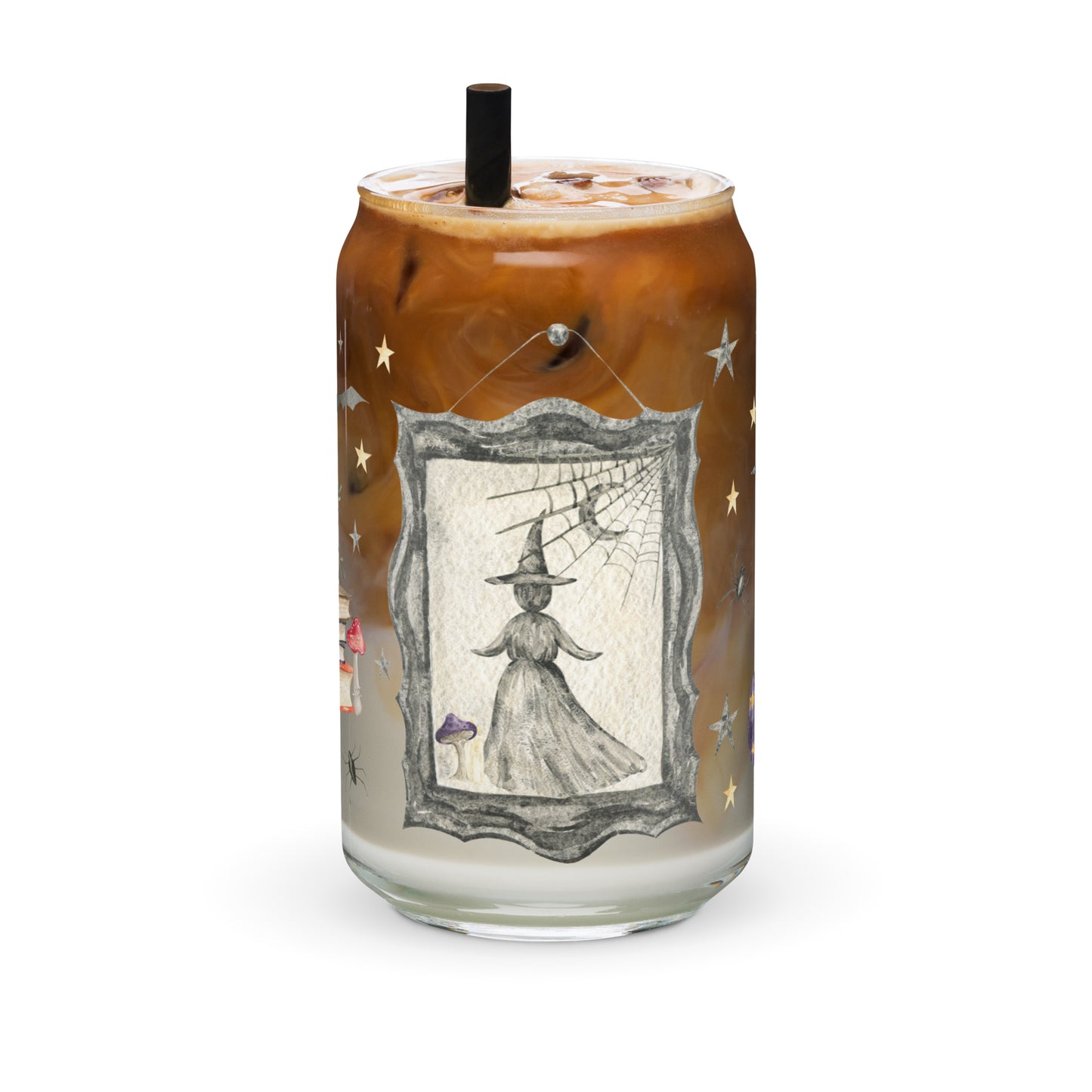 Magic Halloween Iced Coffee Glass | Beer Can Glass