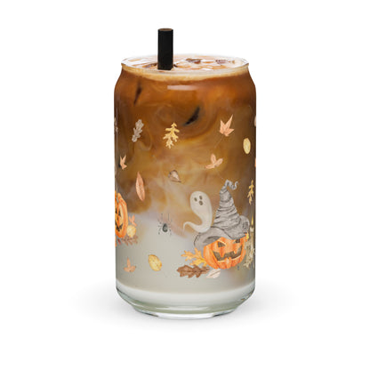 Halloween Iced Coffee Glass | Beer Can Glass