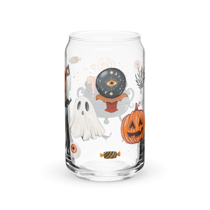 Witchy Halloween Iced Coffee Glass | Beer Can Glass