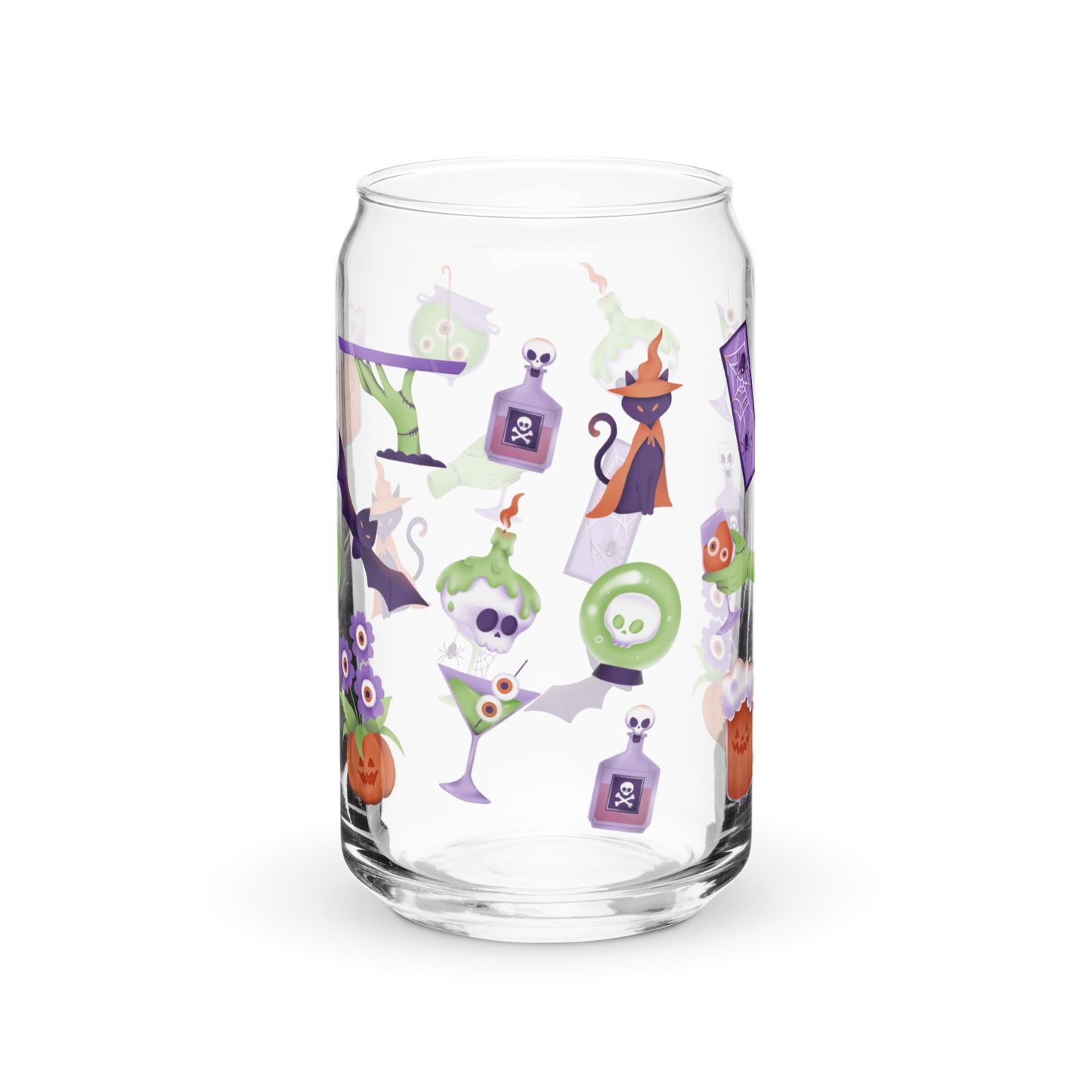 Creepy & Witchy Iced Coffee Glass | Beer Can Glass