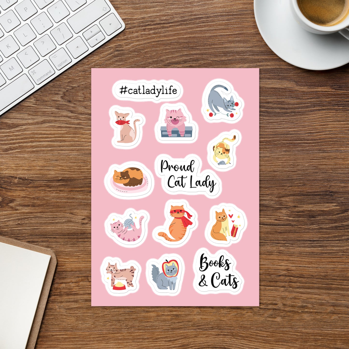 Cat Lady Bookish Stickers