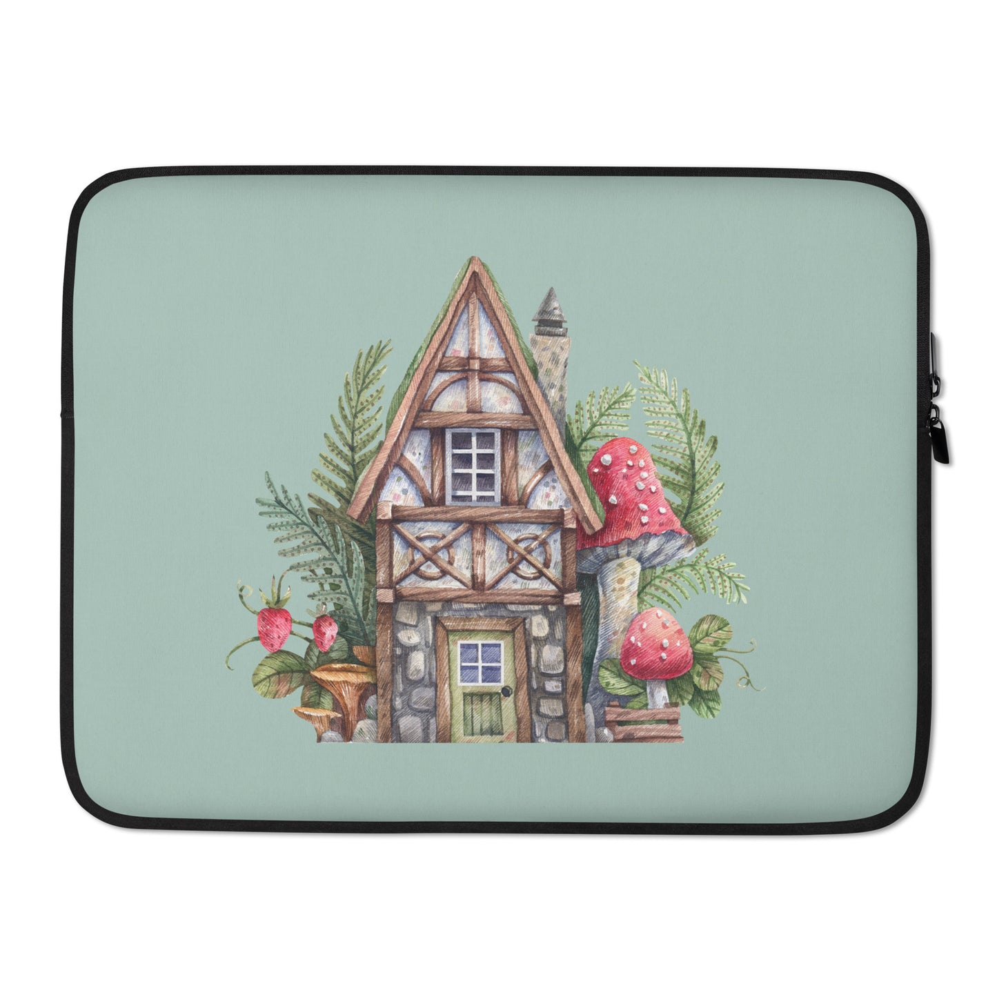 Cozy Forest Cottage Laptop Sleeve