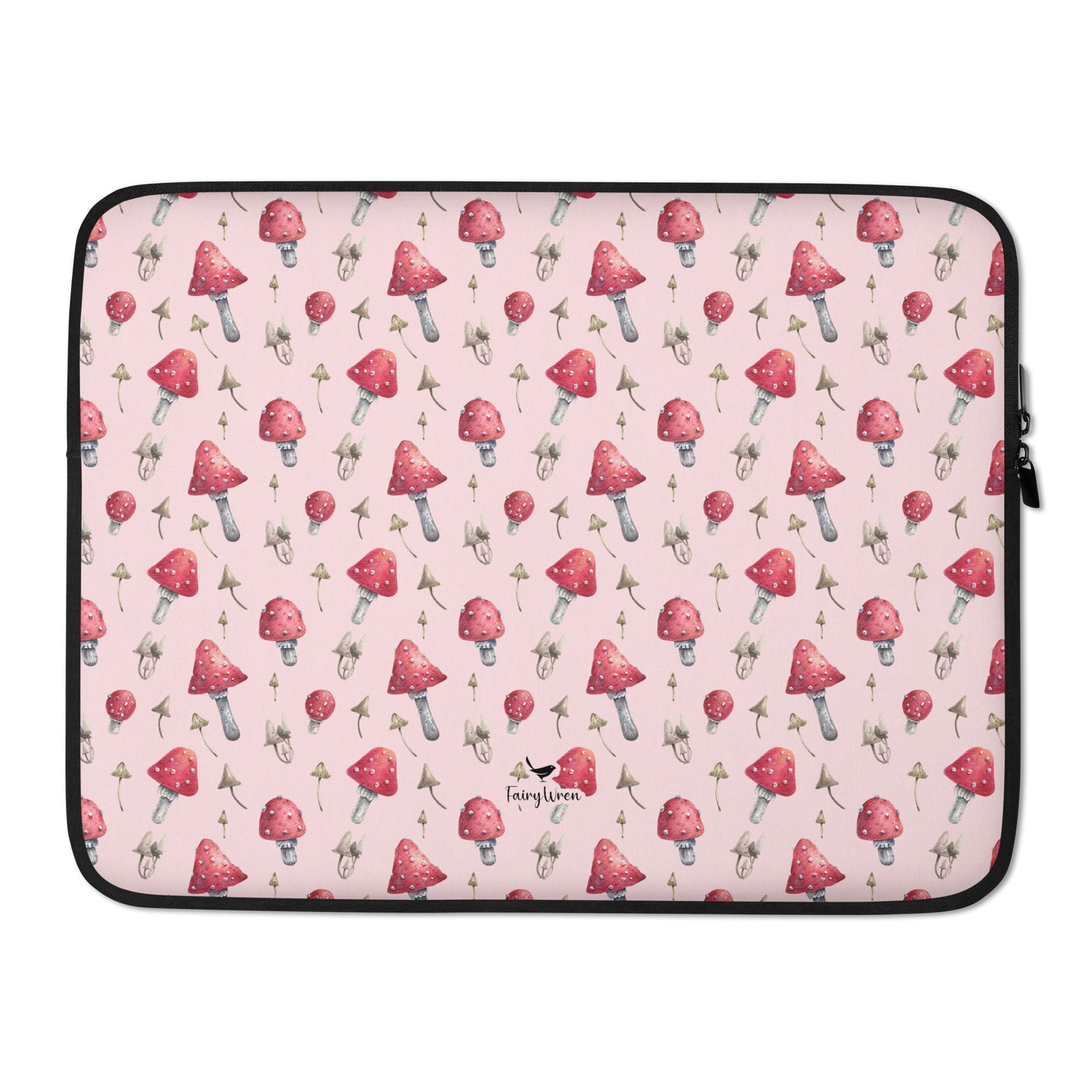 Mushroom Mania Pink Laptop Sleeve