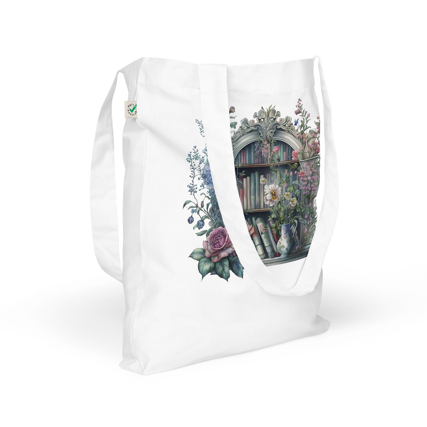 Magical Bookcase Cotton Tote Bag