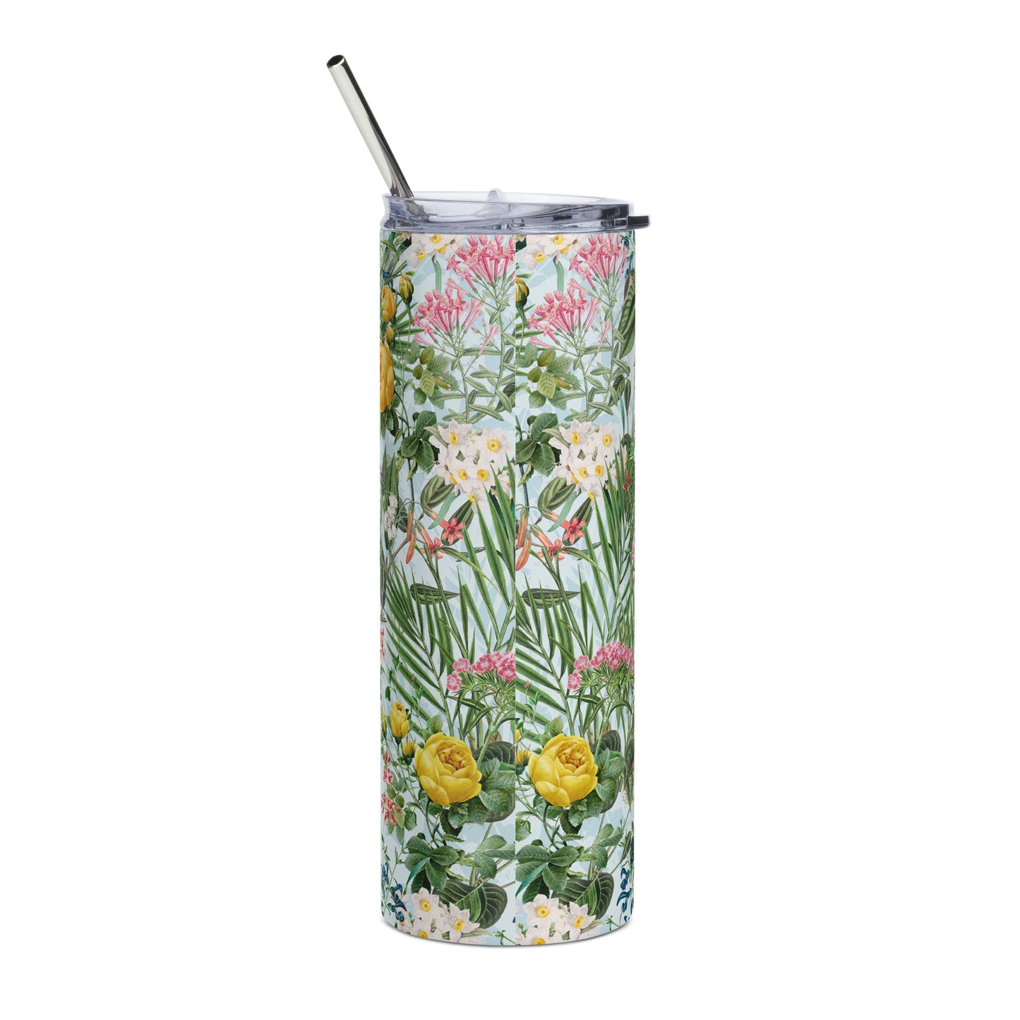 Summer Florals Cute Stainless Steel Tumbler