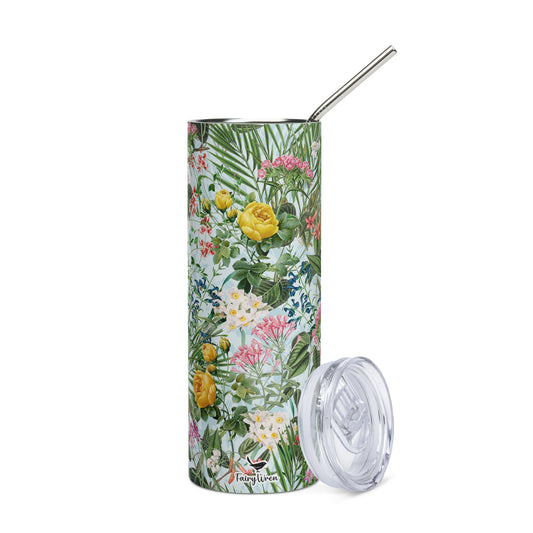 Summer Florals Cute Stainless Steel Tumbler