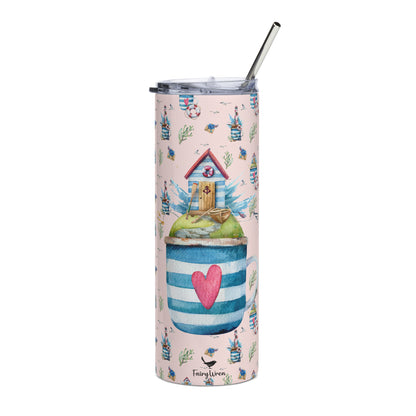 Fisherman's Mug Cute Seaside Stainless Steel Tumbler