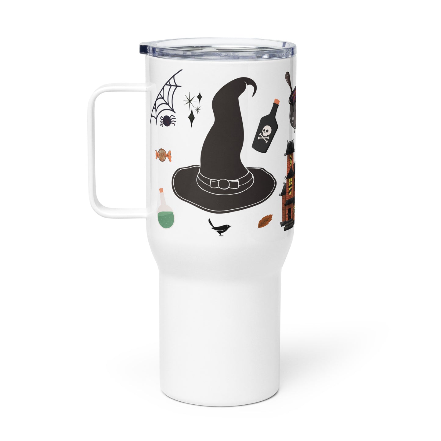 Something Wicked This Way Comes Halloween Travel Mug With a Handle