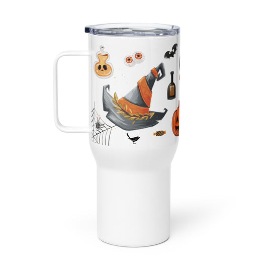 Witches' Brew Halloween Travel Mug With a Handle