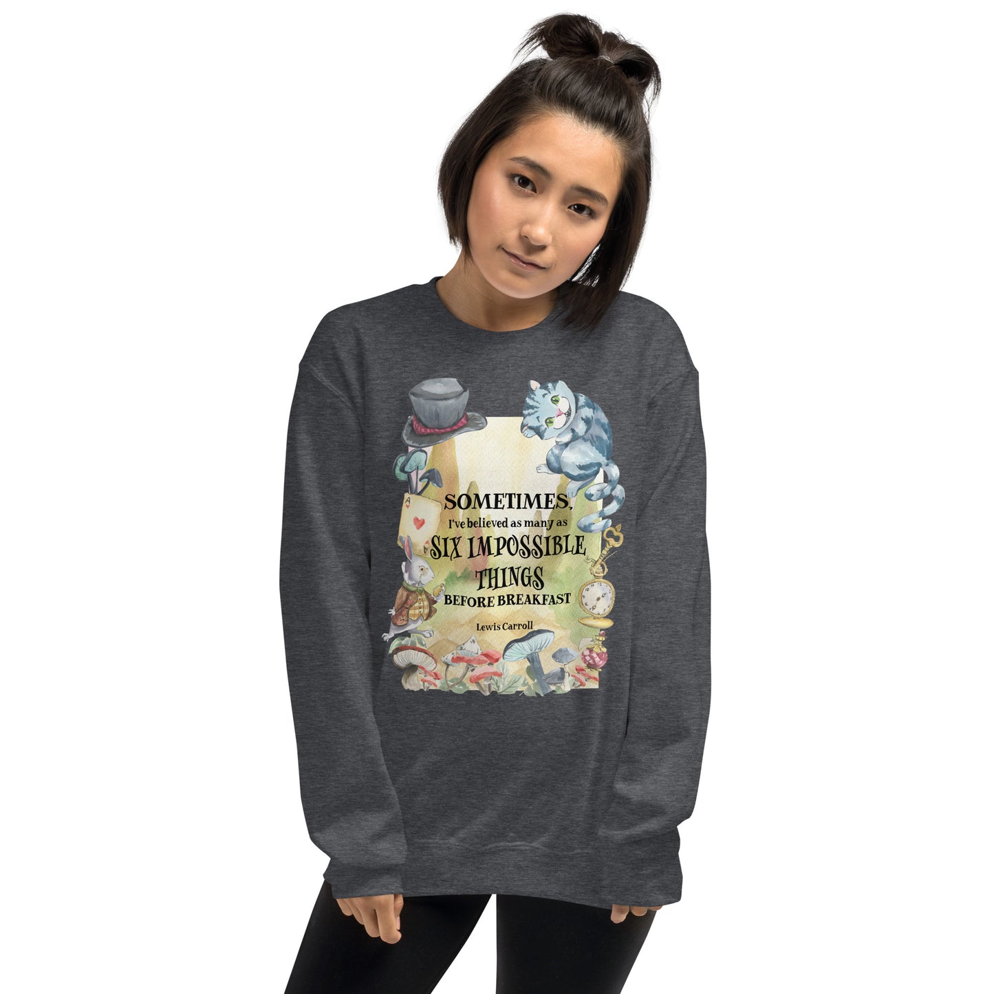 Alice's Adventures in Wonderland Cozy Funny Sweatshirt