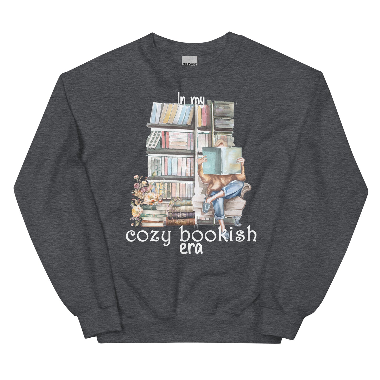 Cozy Bookish Era Soft Bookworm Sweatshirt