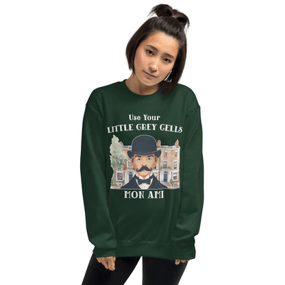 Poirot's Use your Little Grey Cells Chic Bookish Sweatshirt