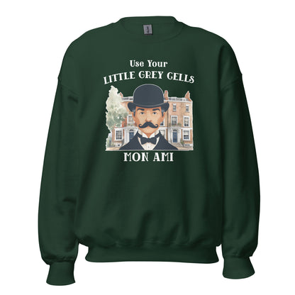 Poirot's Use your Little Grey Cells Chic Bookish Sweatshirt
