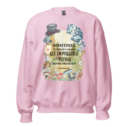 Alice's Adventures in Wonderland Cozy Funny Sweatshirt