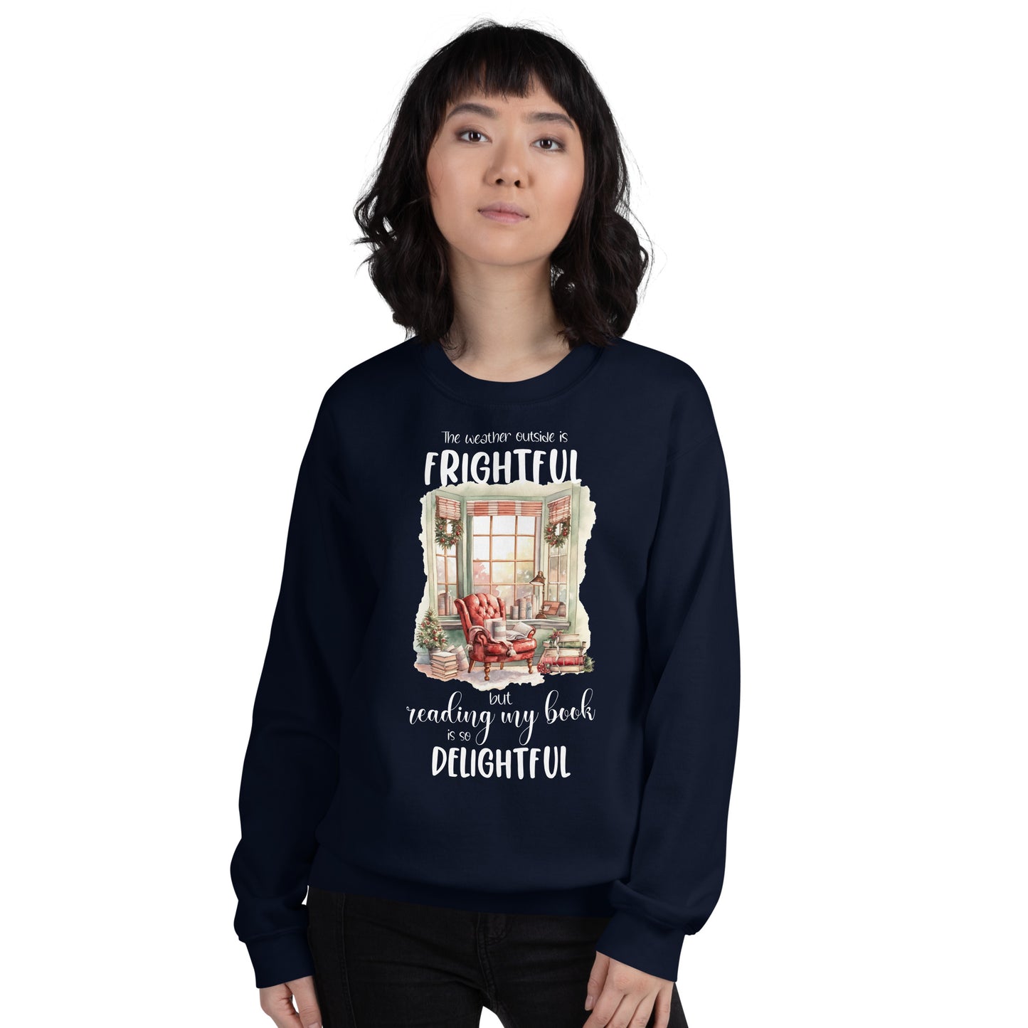 Cozy Bookish Winter Sweatshirt