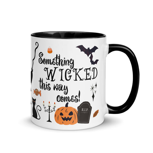 Something Wicked This Way Comes Halloween Ceramic Mug