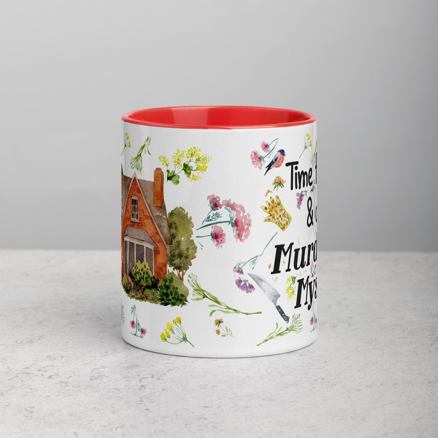 Time for Tea and Cozy Murder Mysteries Cute Bookish Mug