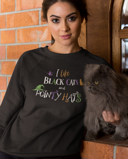 Witchy Cat Lady Halloween Sweatshirt