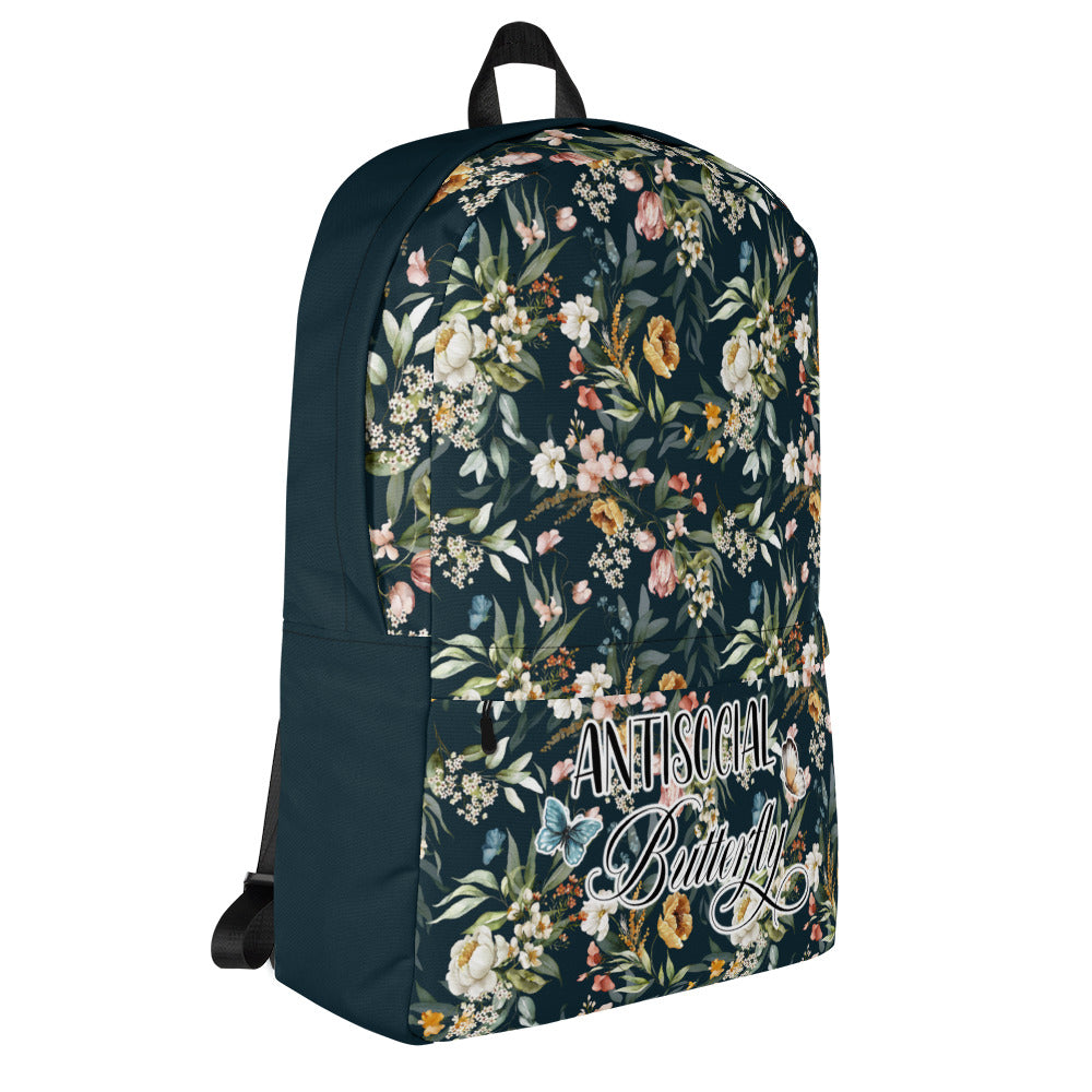 Antisocial Butterfly Floral Backpack
