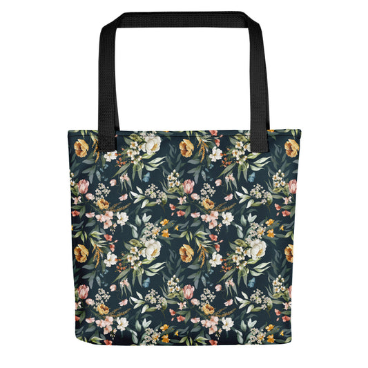 Antisocial Butterfly Floral Tote Bag