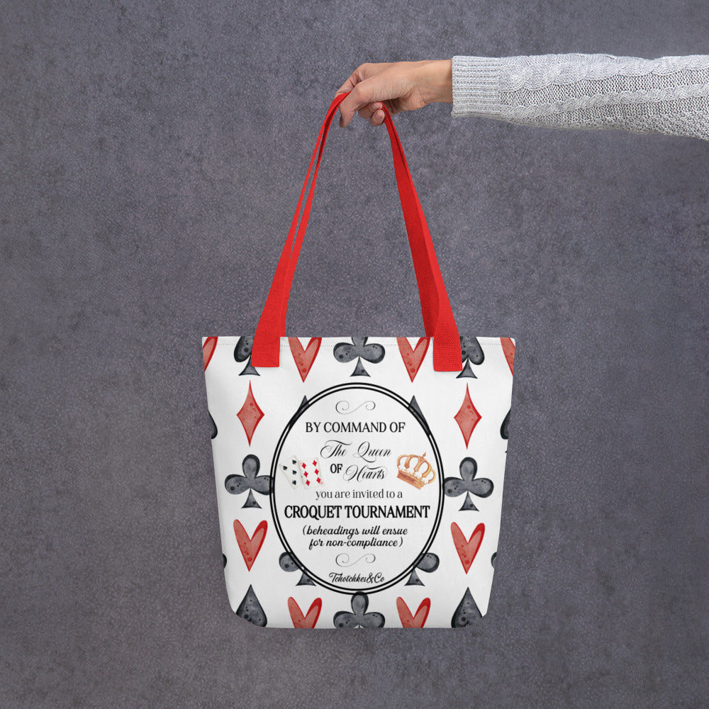 Queen of Hearts Bookish Tote Bag