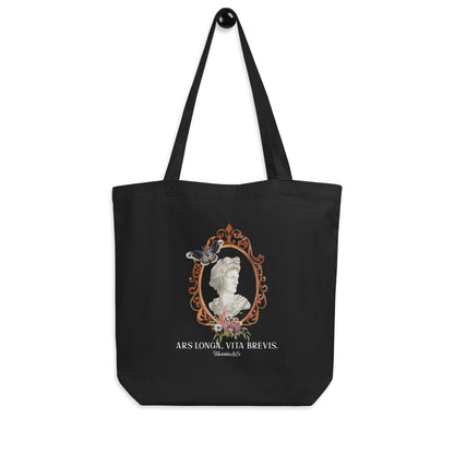 Ars Longa Dark Academia Aesthetics Cotton Tote Bag