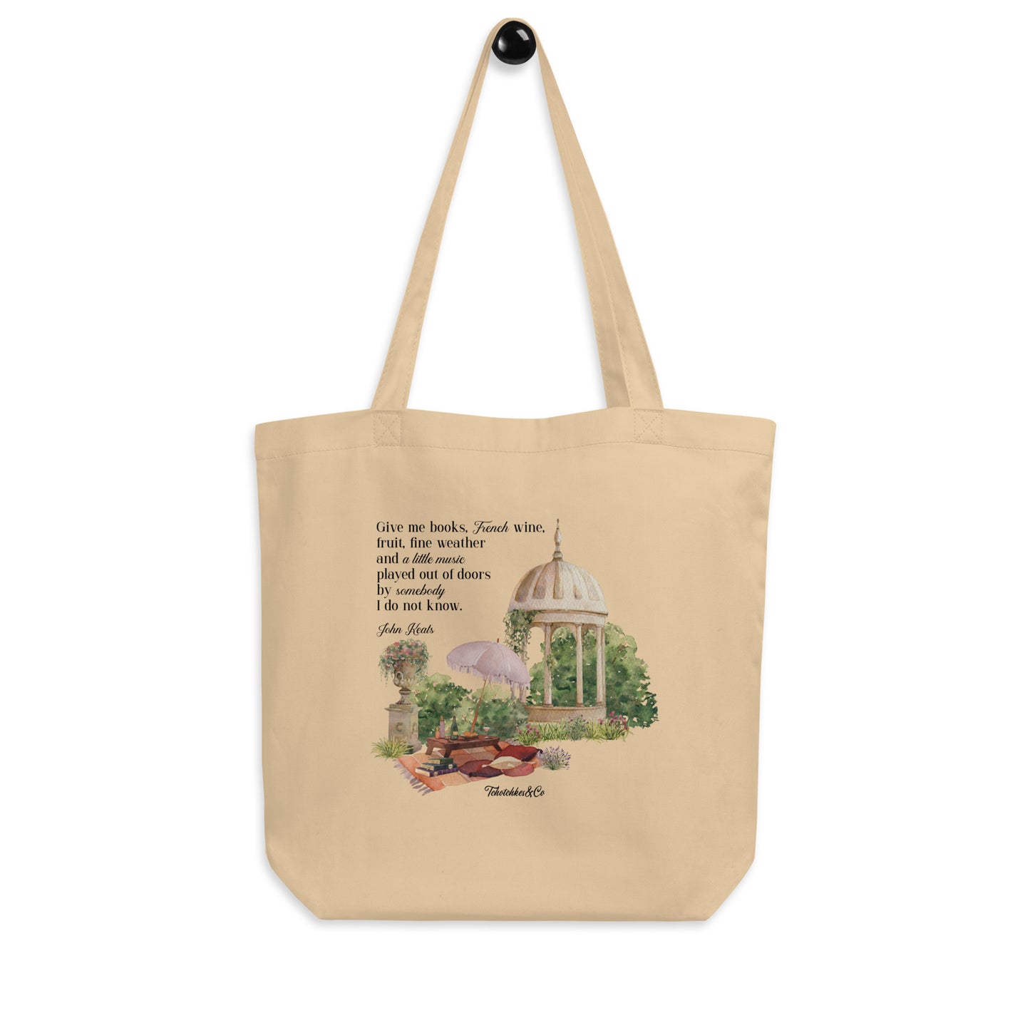 Keats Quote Light and Dark Academia Aesthetic Cotton Tote Bag