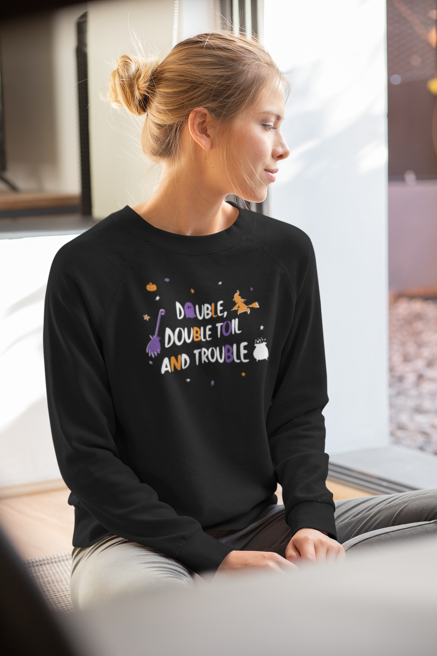 Cute Witchy Halloween Sweatshirt