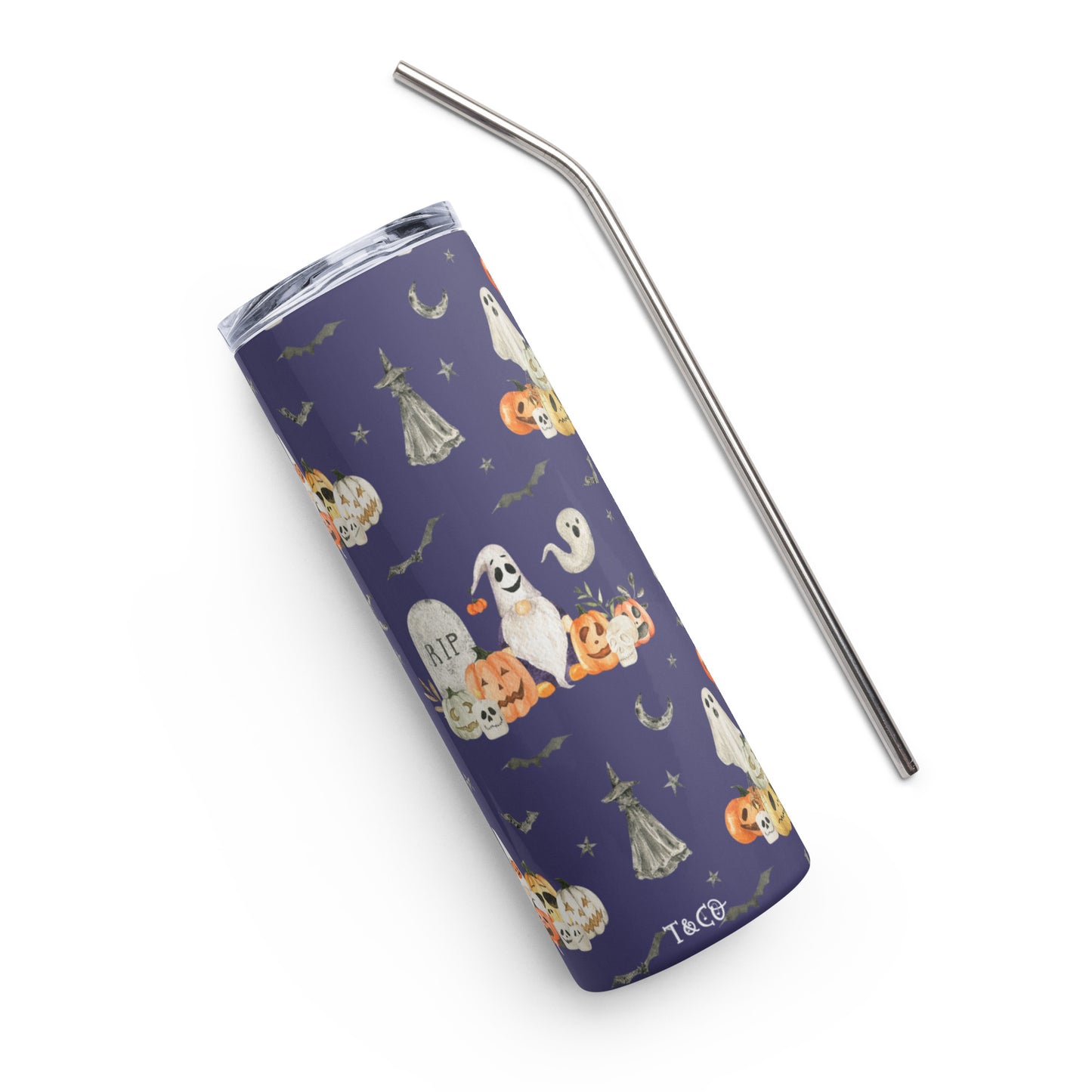 Cute Halloween Gnomes Stainless Steel Tumbler