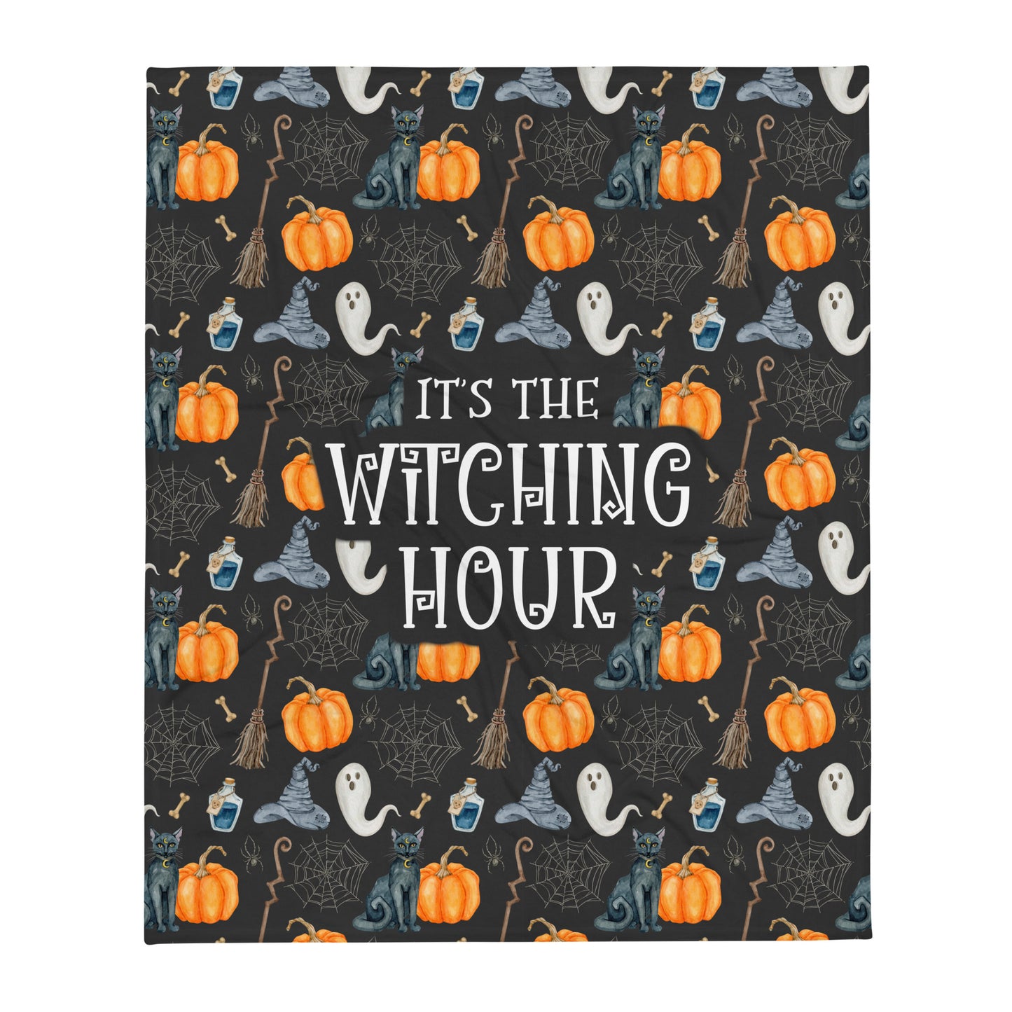Witching Hour Halloween Throw Blanket