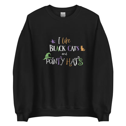 Witchy Cat Lady Halloween Sweatshirt